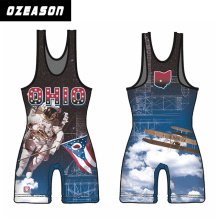 Ozeason Full Sublimation Wrestling Singlet